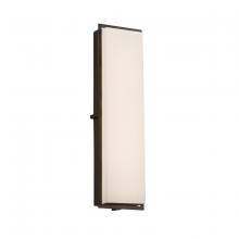 Justice Design Group (Yellow) FSN-7565W-OPAL-DBRZ - Avalon 24" ADA Outdoor/Indoor LED Wall Sconce