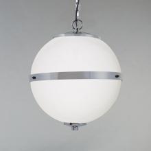 Justice Design Group (Yellow) FSN-8040-OPAL-NCKL - Imperial 17" Hanging Globe
