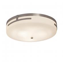 Justice Design Group (Yellow) FSN-8998-OPAL-CROM - Atlas 19" LED Round Flush-Mount