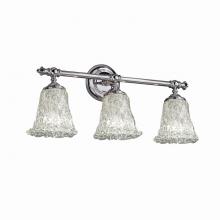 Justice Design Group (Yellow) GLA-8523-20-LACE-CROM - Tradition 3-Light Bath Bar