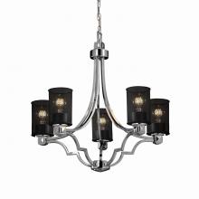 Justice Design Group (Yellow) MSH-8500-10-CROM - Argyle 5-Light Chandelier