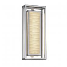 Justice Design Group (Yellow) PNA-7524W-WAVE-NCKL - Summit Large 1-Light LED Outdoor Wall Sconce