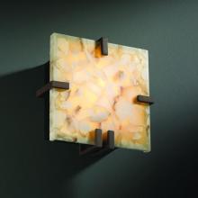 Justice Design Group (Yellow) ALR-5550-MBLK - Clips Square Wall Sconce (ADA)