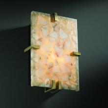 Justice Design Group (Yellow) ALR-5551-MBLK - Clips Rectangle Wall Sconce (ADA)