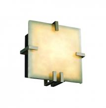 Justice Design Group (Yellow) CLD-5550-MBLK - Clips Square Wall Sconce (ADA)