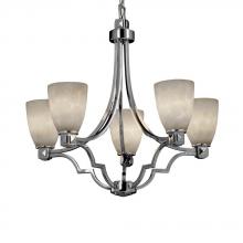 Justice Design Group (Yellow) CLD-8500-10-CROM - Argyle 5-Light Chandelier
