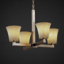 Justice Design Group (Yellow) CLD-8829-15-MBLK - Modular 4-Light Chandelier