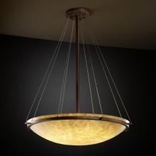Justice Design Group (Yellow) CLD-9694-35-MBLK - 36" Round Pendant Bowl w/ Ring