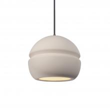 Justice Design Group (Yellow) CER-6410-BIS-DBRZ-BKCD - Small Sphere 1-Light Pendant