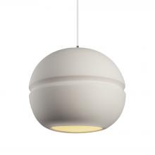 Justice Design Group (Yellow) CER-6415-BIS-NCKL-WTCD - Large Sphere 1-Light Pendant