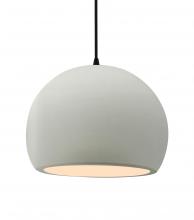  CER-6535-MAT-MBLK-BKCD - Large Globe 1-Light Pendant