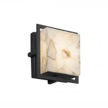 Justice Design Group (Yellow) ALR-7561W-MBLK - Avalon Square ADA Outdoor/Indoor LED Wall Sconce