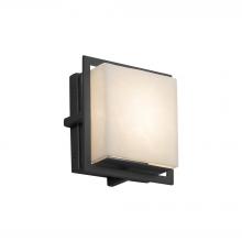 Justice Design Group (Yellow) CLD-7561W-MBLK - Avalon Square ADA Outdoor/Indoor LED Wall Sconce