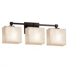 Justice Design Group (Yellow) CLD-8423-55-DBRZ - Tetra 3-Light Bath Bar