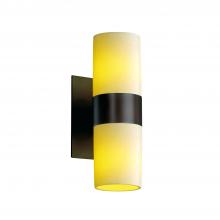 Justice Design Group (Yellow) CNDL-8762-10-CREM-DBRZ - Dakota 2-Up & Downlight Wall Sconce