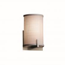 Justice Design Group (Yellow) FAB-5531-WHTE-NCKL - Century ADA 1-Light Wall Sconce