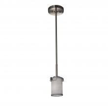  FAB-8455-10-GRAY-NCKL - Atlas 1-Light Mini-Pendant