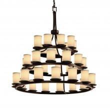  FAB-8712-10-CREM-DBRZ - Dakota 36-Light 3-Tier Ring Chandelier