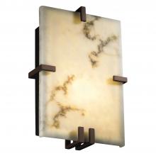 Justice Design Group (Yellow) FAL-5551-DBRZ - Clips Rectangle Wall Sconce (ADA)