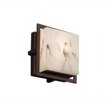 Justice Design Group (Yellow) FAL-7561W-DBRZ - Avalon Square ADA Outdoor/Indoor LED Wall Sconce
