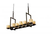 Justice Design Group (Yellow) FAL-8619-15-DBRZ-LED12-8400 - Montana 12-Up & 5-Downlight Bridge LED Chandelier (Tall)