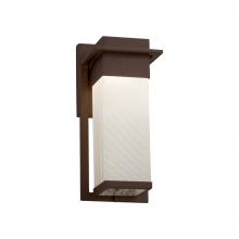 Justice Design Group (Yellow) FSN-7541W-WEVE-DBRZ - Pacific Small Outdoor LED Wall Sconce