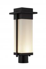 Justice Design Group (Yellow) FSN-7542W-OPAL-MBLK - Pacific 7" LED Post Light (Outdoor)