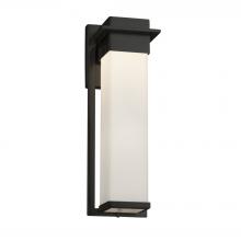 Justice Design Group (Yellow) FSN-7544W-OPAL-MBLK - Pacific Large Outdoor LED Wall Sconce