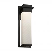 Justice Design Group (Yellow) FSN-7544W-WEVE-MBLK - Pacific Large Outdoor LED Wall Sconce