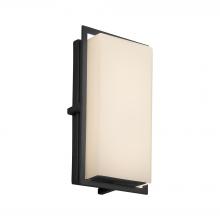 Justice Design Group (Yellow) FSN-7562W-OPAL-MBLK - Avalon Small ADA Outdoor/Indoor LED Wall Sconce