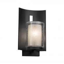 Justice Design Group (Yellow) FSN-7591W-10-WEVE-MBLK - Embark 1-Light Outdoor Wall Sconce
