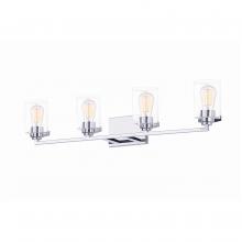  FSN-8094-CLER-CROM - Cilindro 4-Light Bath Bar