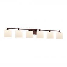 Justice Design Group (Yellow) FSN-8426-30-OPAL-DBRZ - Tetra 6-Light Bath Bar