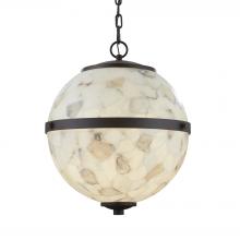 Justice Design Group (Yellow) ALR-8040-DBRZ - Imperial 17" Hanging Globe