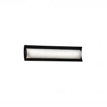 Justice Design Group (Yellow) FSN-8631-WEVE-MBLK - Lineate 22" Linear LED Wall/Bath
