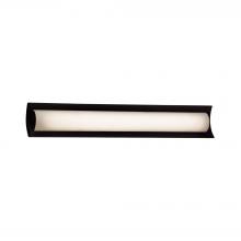Justice Design Group (Yellow) FSN-8635-OPAL-MBLK - Lineate 30" Linear LED Wall/Bath
