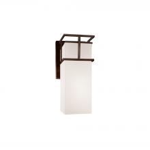 Justice Design Group (Yellow) FSN-8641W-OPAL-DBRZ - Structure LED 1-Light Small Wall Sconce - Outdoor