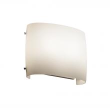 Justice Design Group (Yellow) FSN-8855-OPAL-CROM - ADA Wide Oval Wall Sconce