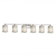 Justice Design Group (Yellow) GLA-8436-26-WHTW-NCKL - Regency 6-Light Bath Bar