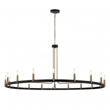  NSH-8046-MBBR - Clayton 60” 1-Tier 18-Light Chandelier