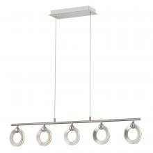 Justice Design Group (Yellow) NSH-8127-NCCR - Hermosa LED 5-Light Linear Chandelier