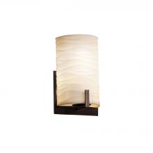 Justice Design Group (Yellow) PNA-5531-WAVE-DBRZ - Century ADA 1-Light Wall Sconce