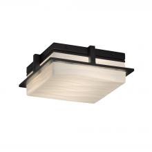 Justice Design Group (Yellow) PNA-7560W-WAVE-MBLK - Avalon 10" Small LED Outdoor Flush-Mount