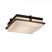 Justice Design Group (Yellow) PNA-7569W-WAVE-DBRZ - Avalon 14" Large LED Outdoor Flush-Mount