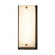 Justice Design Group (Yellow) PNA-7652W-WAVE-MBLK - Carmel ADA LED Outdoor Wall Sconce