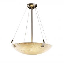 Justice Design Group (Yellow) PNA-9642-35-BANL-NCKL - 24" Pendant Bowl w/ Tapered Clips