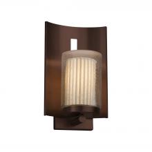 Justice Design Group (Yellow) POR-7591W-10-PLET-DBRZ - Embark 1-Light Outdoor Wall Sconce