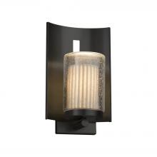 Justice Design Group (Yellow) POR-7591W-10-PLET-MBLK - Embark 1-Light Outdoor Wall Sconce