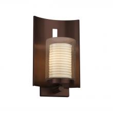 Justice Design Group (Yellow) POR-7591W-10-SAWT-DBRZ - Embark 1-Light Outdoor Wall Sconce