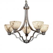 Justice Design Group (Yellow) FAL-8500-30-CROM - Argyle 5-Light Chandelier